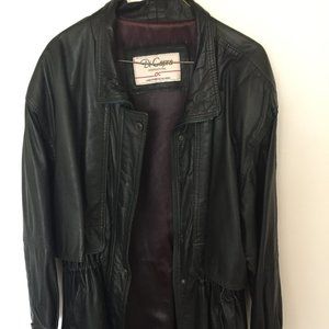 Vintage green leather jacket
